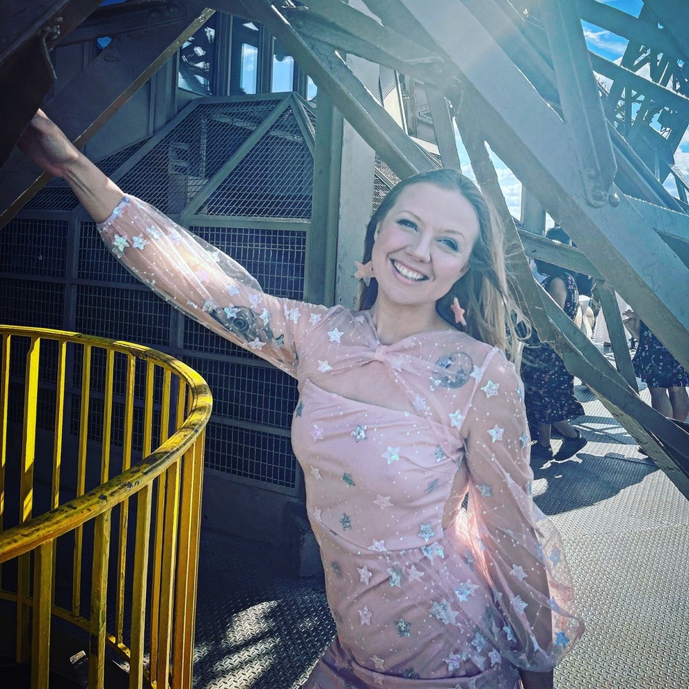 Star sequined birthday dress